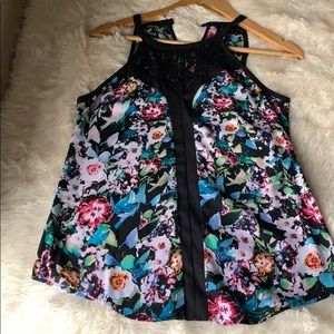 Colorful floral top